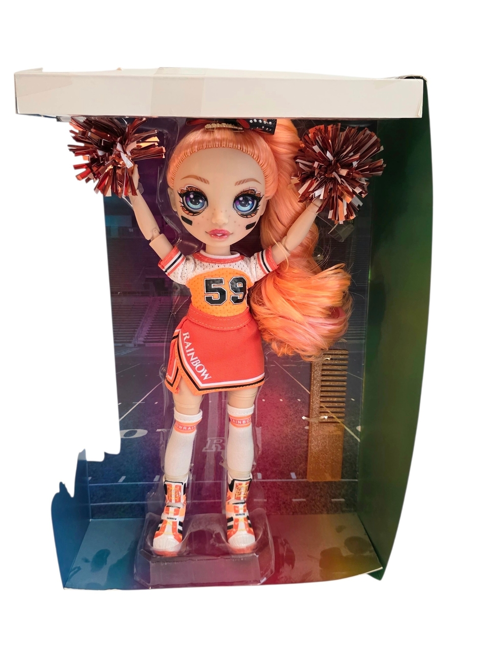 Rainbow High Cheer Poppy Rowan Fashion Doll Cheerleader‎ Collector Toys